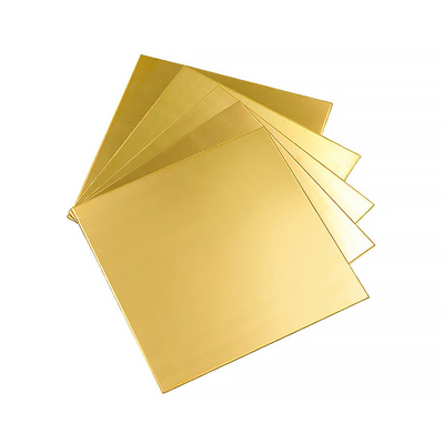 C26000 ASTM Copper Wire Sheet Drawing 0.5mm Brass Blanking Plate Decorative